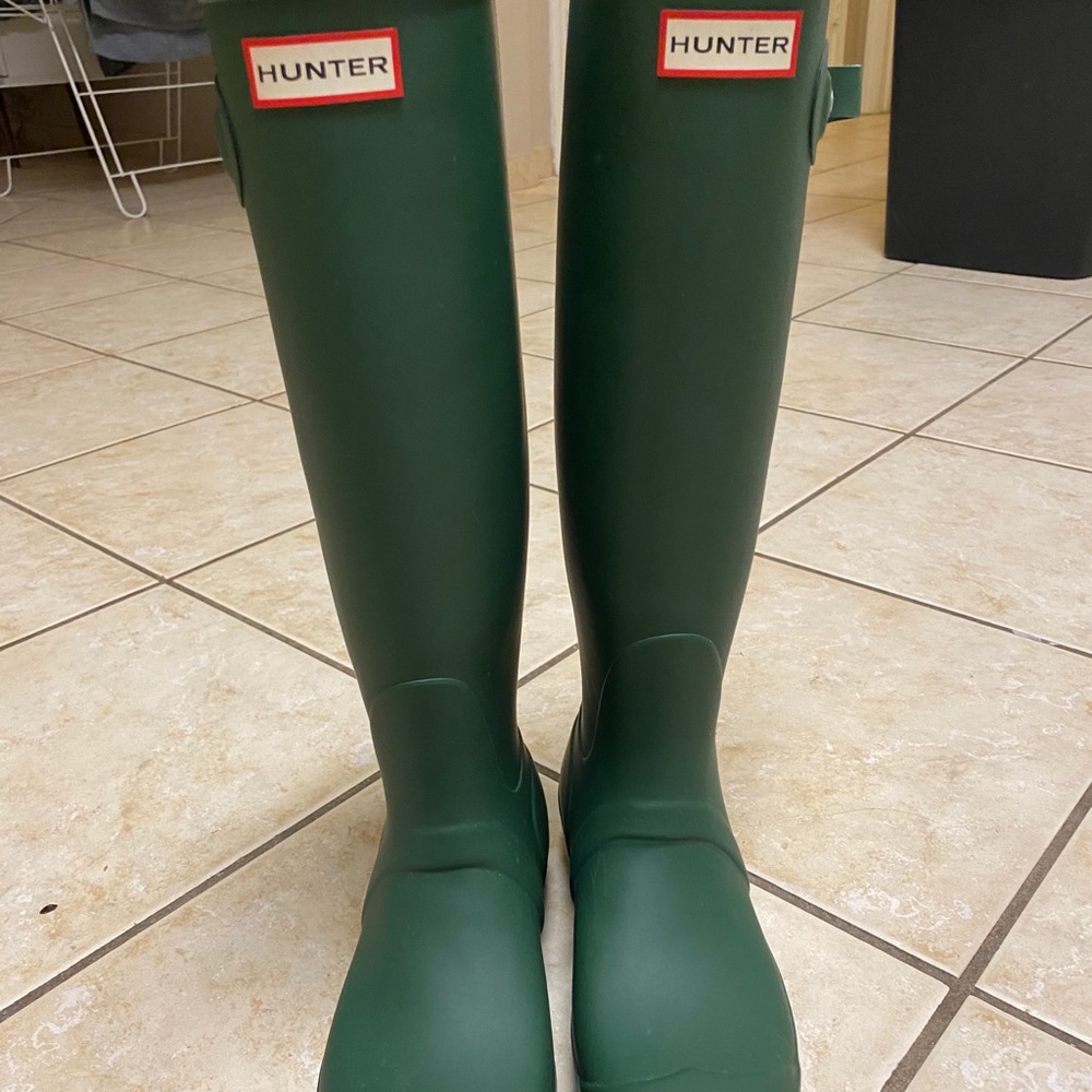 Hunter Green HUNTER Rainboots